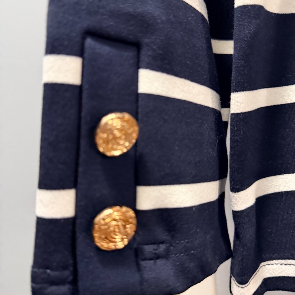 Haver + Blair (set of 2) Navy and cream & White and red Striped Tops - Picture 5 of 13